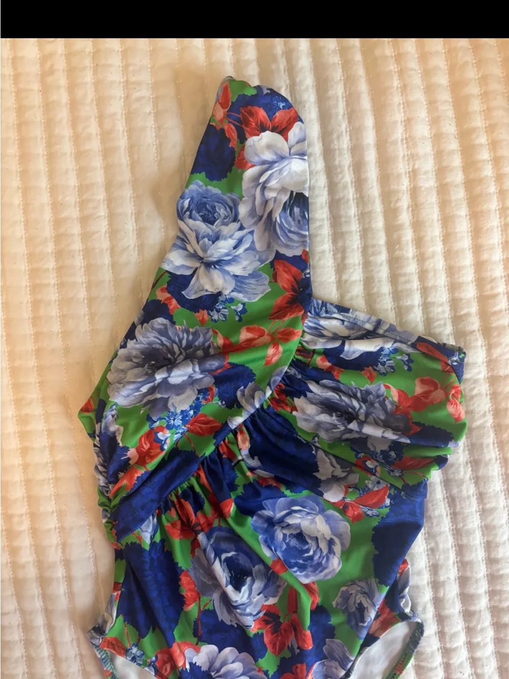 Zara floral one shoulder bodysuit